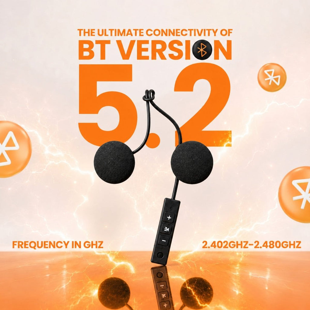 LGP BLUETOOTH BT-8 WIRELESS HELMET HEADSET FOR CALLING AND MUSIC WITH MIC - View 2