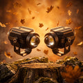 LGP DK16 LED Fog Lamp for Bike (Pair) | Wireless Harness Switch & Mounting Clamps Included | High Power, Universal Motorcycle