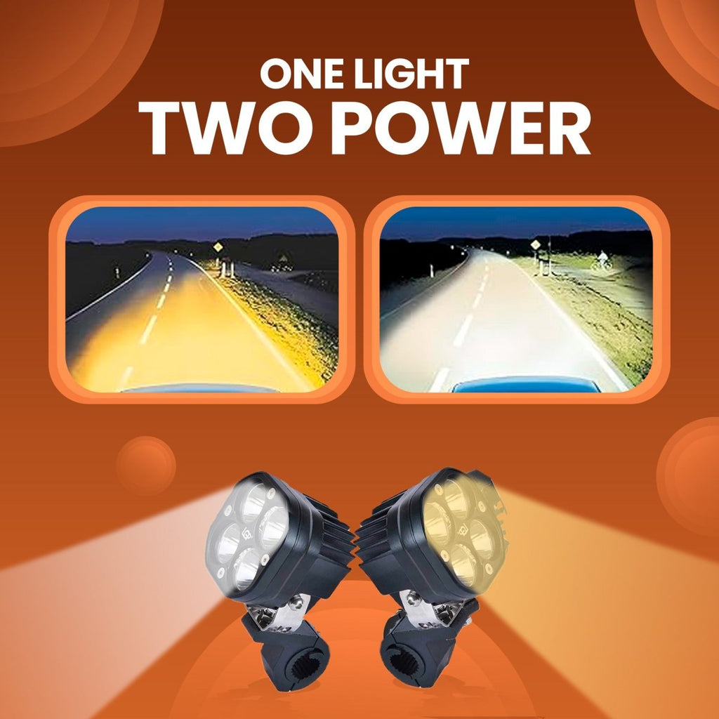 LGP DK40 LED Fog Lamp for Bike (Pair) | Heavy-Duty High Power Waterproof Spotlight | Universal Motorcycle & Car Fit - View 4