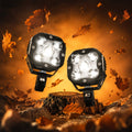 LGP DK50 High Power LED Spotlight for Bike (Pair) | 110W 13750LM | IP67 Waterproof Auxiliary Fog Light, Universal Motorcycle
