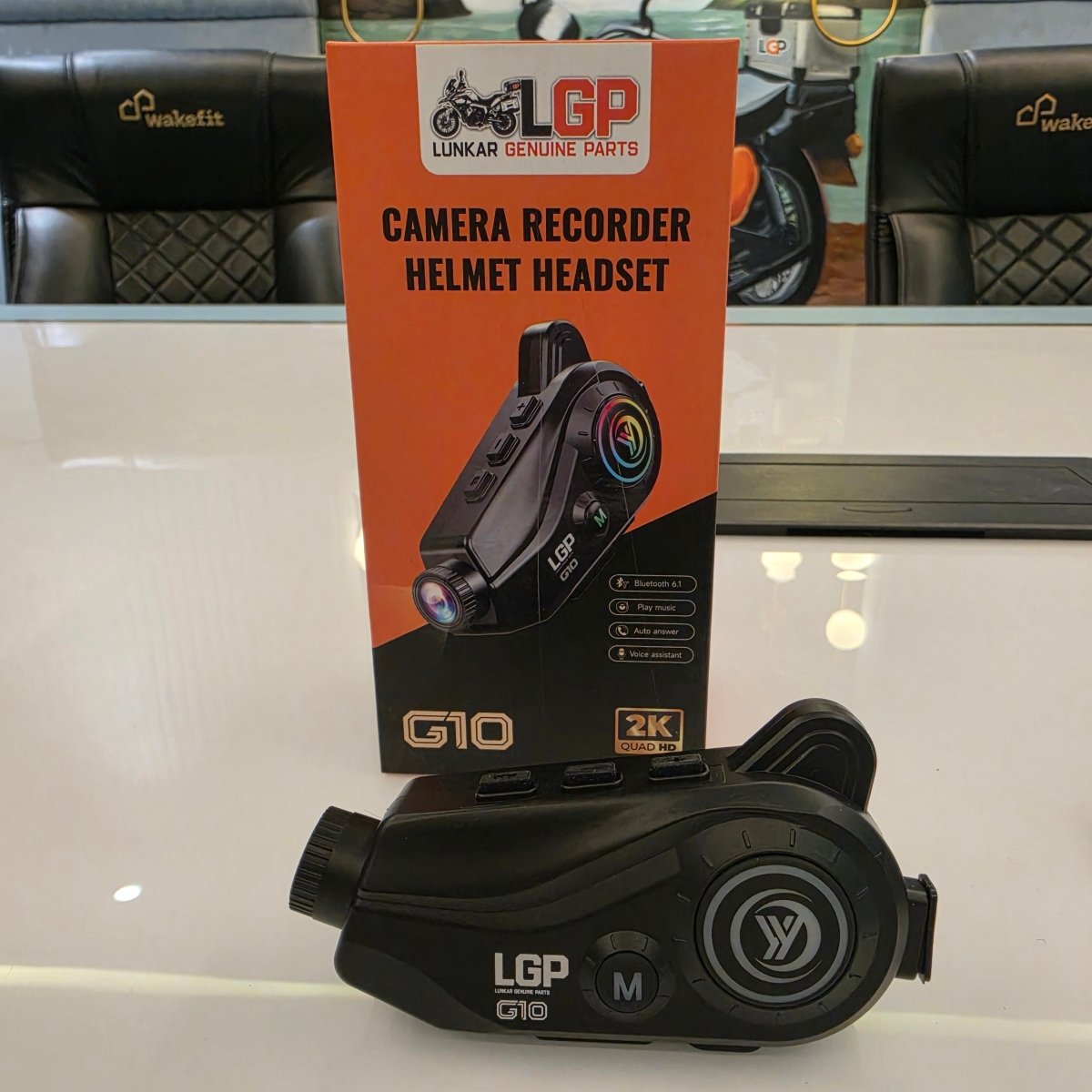 LGP G10 Bluetooth Camera Helmet Headset | 2K Action Camera - View 2
