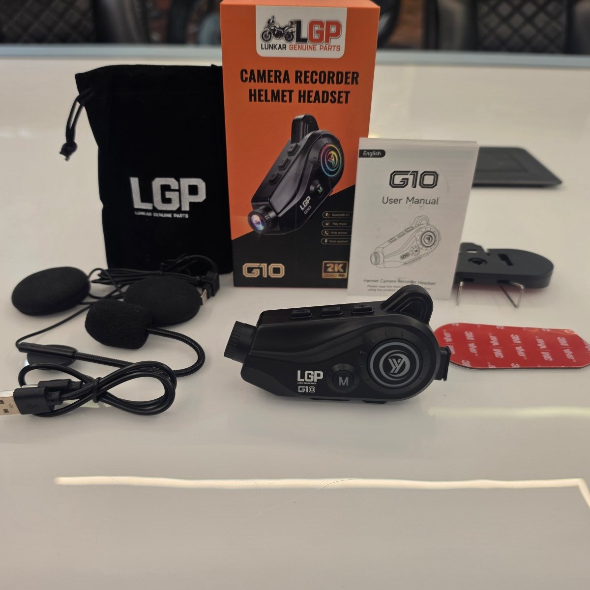 LGP G10 Bluetooth Camera Helmet Headset | 2K Action Camera - View 4