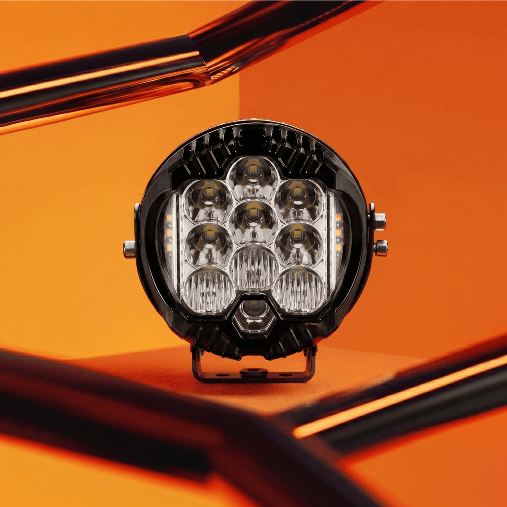 LGP Little Monster White LED Fog Lamp for Bike | Compact Spotlight Auxiliary Light | Waterproof, Universal Motorcycle &