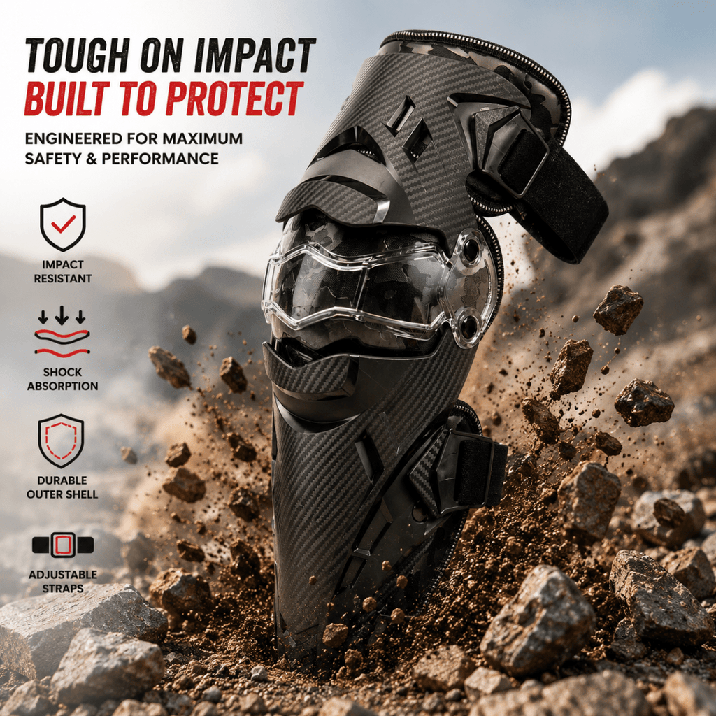 LGP Motorcycle Knee Guard Set of 2 Riding Safety Protection - View 3