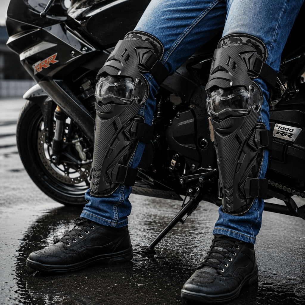 LGP Motorcycle Knee Guard Set of 2 Riding Safety Protection - View 2