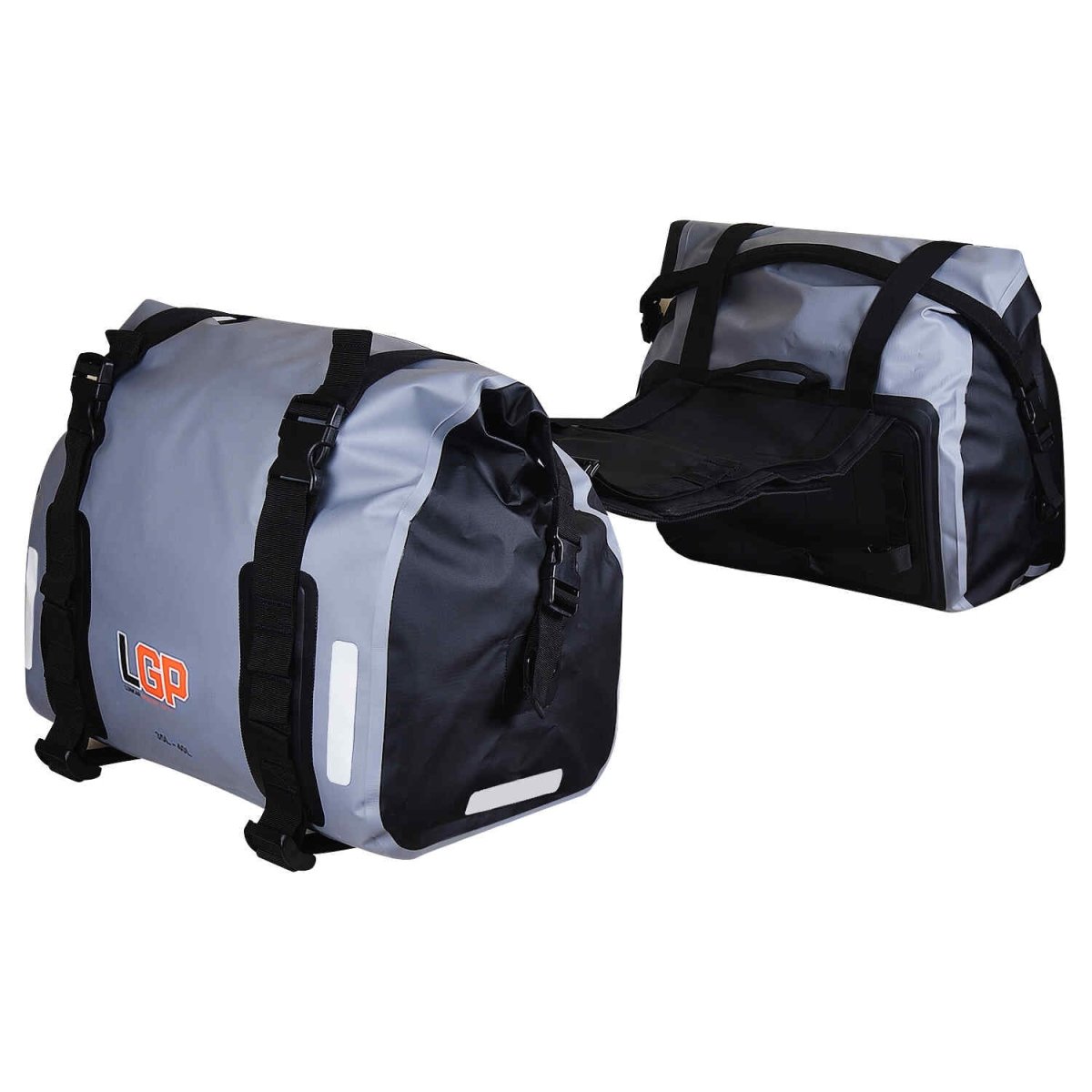 LGP Motorcycle Saddle Bag 35L*2 (Grey) - View 2