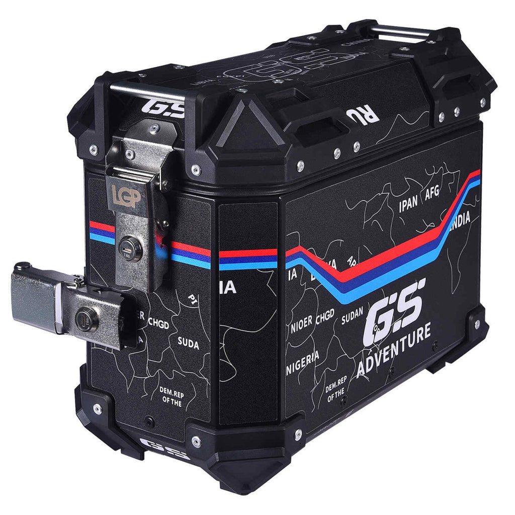 LGP PANNIER BOX 25L BLACK MAP LINE - View 2