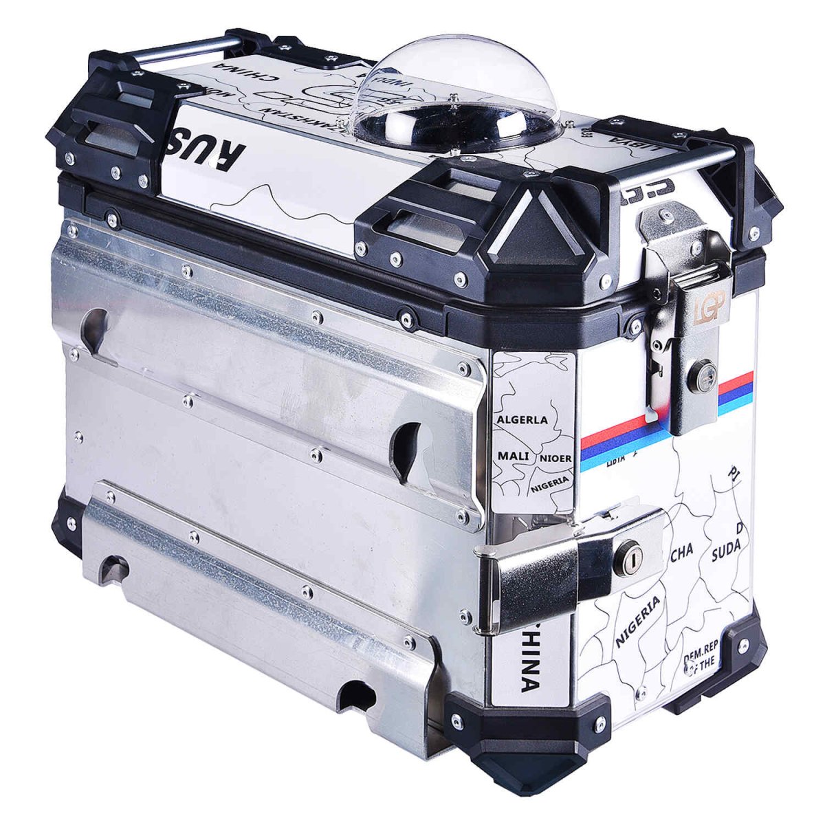 LGP PANNIER BOX 38L WHITE MAP LINE FOR PET - View 3