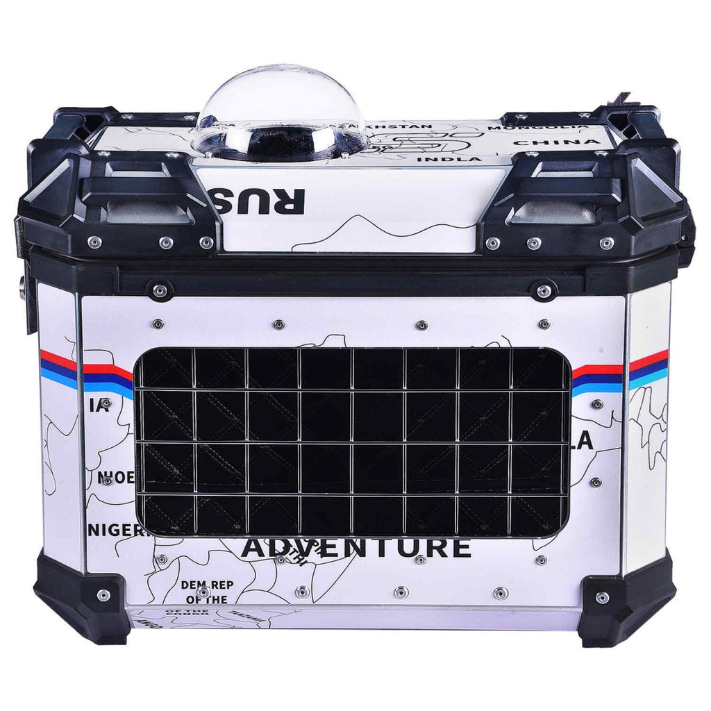 LGP PANNIER BOX 38L WHITE MAP LINE FOR PET - View 2