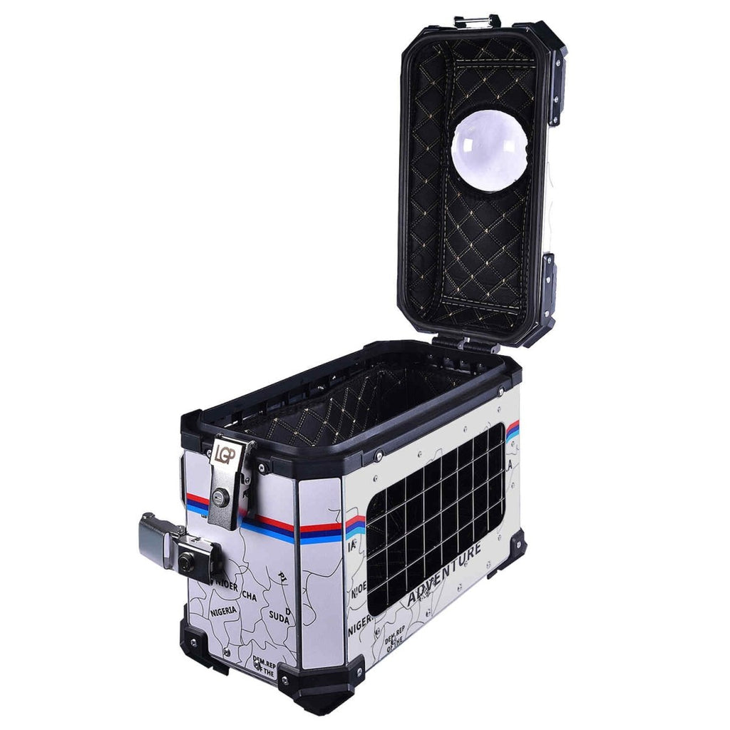 LGP PANNIER BOX 38L WHITE MAP LINE FOR PET - View 5