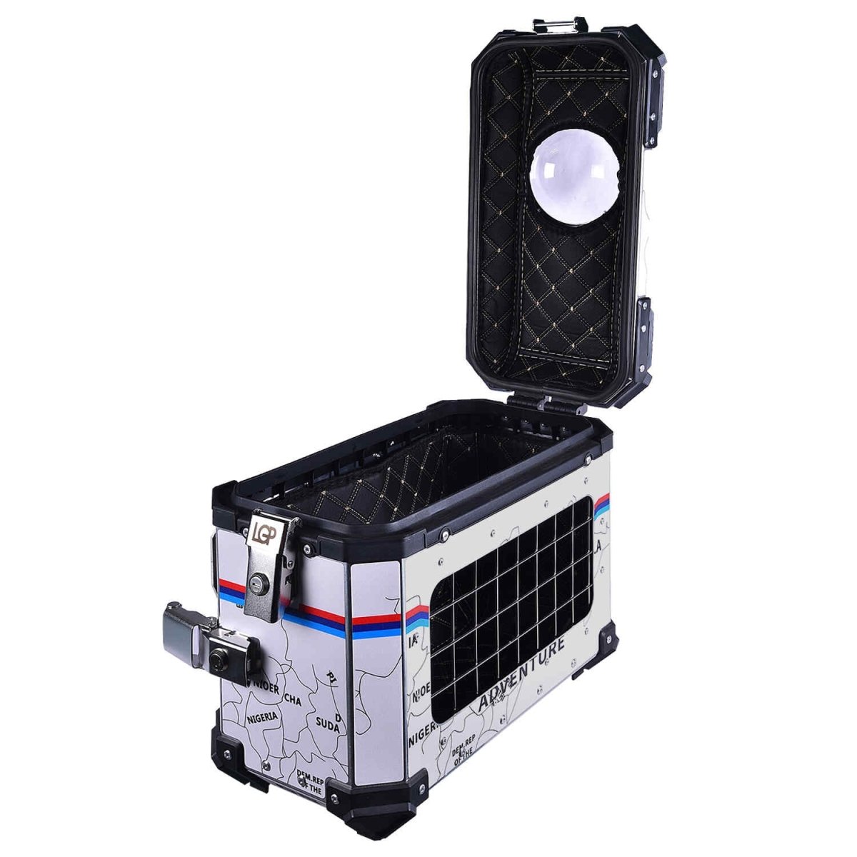 LGP PANNIER BOX 38L WHITE MAP LINE FOR PET - View 5