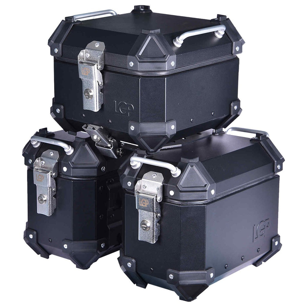 LGP PANNIER SET OF 3 16+16+18 BLACK PLANE - View 2