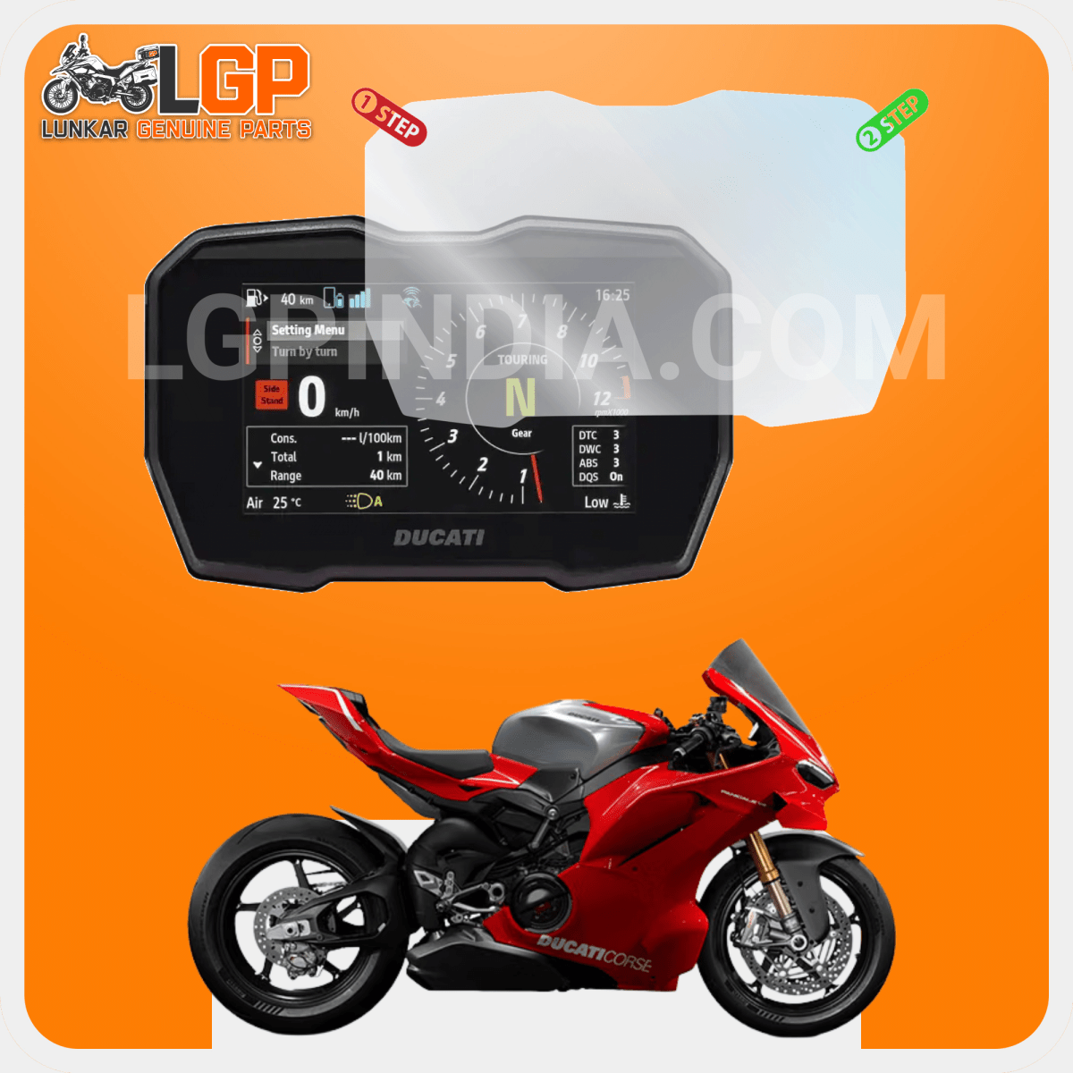 LGP SCREEN GUARD DISPLAY PROTECTOR DUCATI