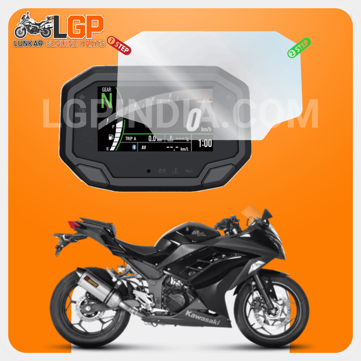 LGP SCREEN GUARD DISPLAY PROTECTOR KAWASAKI - View 2