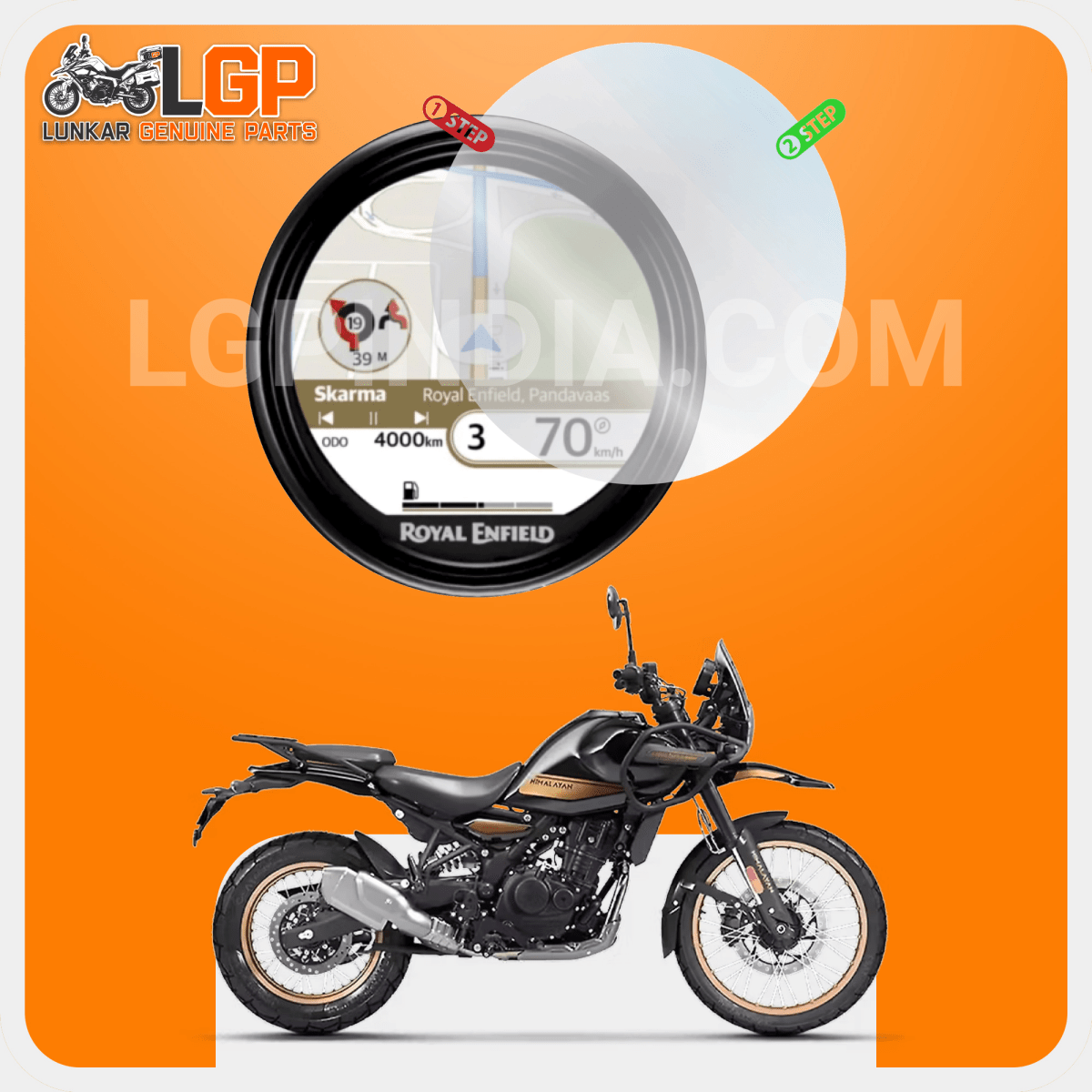 LGP SCREEN GUARD DISPLAY PROTECTOR ROYAL ENFIELD - View 2