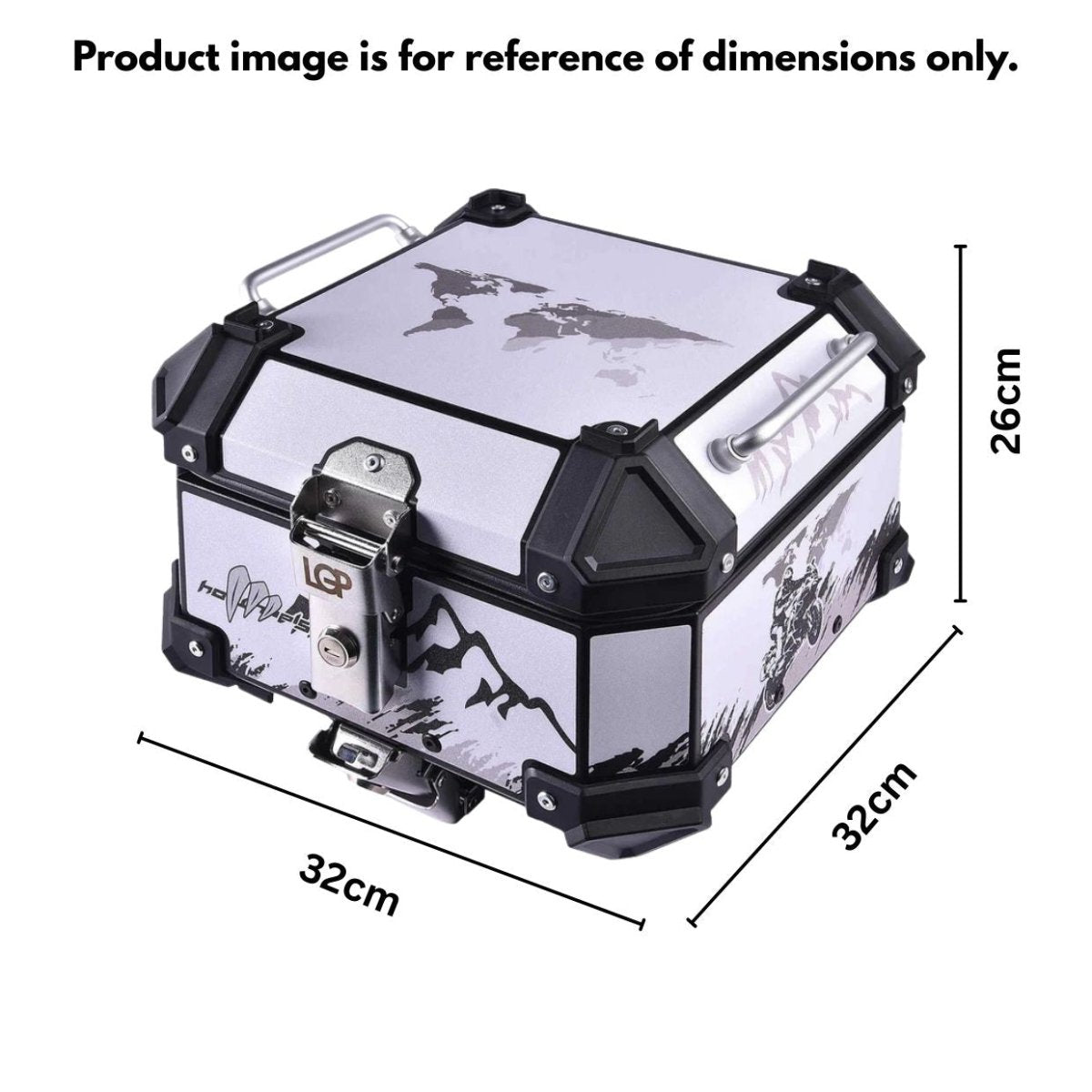 LGP TOP BOX 18L WHITE GRAPHICS - View 4
