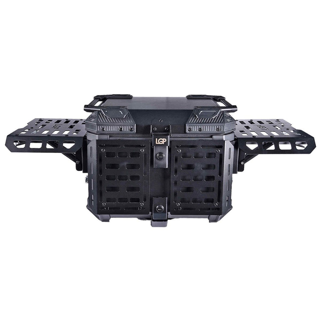 LGP TOP BOX 45L BLACK ARMOURED WITH BACKREST - View 2