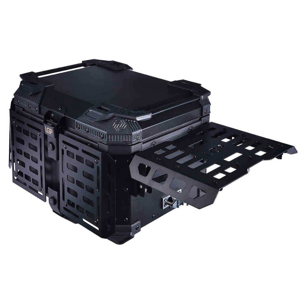 LGP TOP BOX 45L BLACK ARMOURED WITH BACKREST - View 3