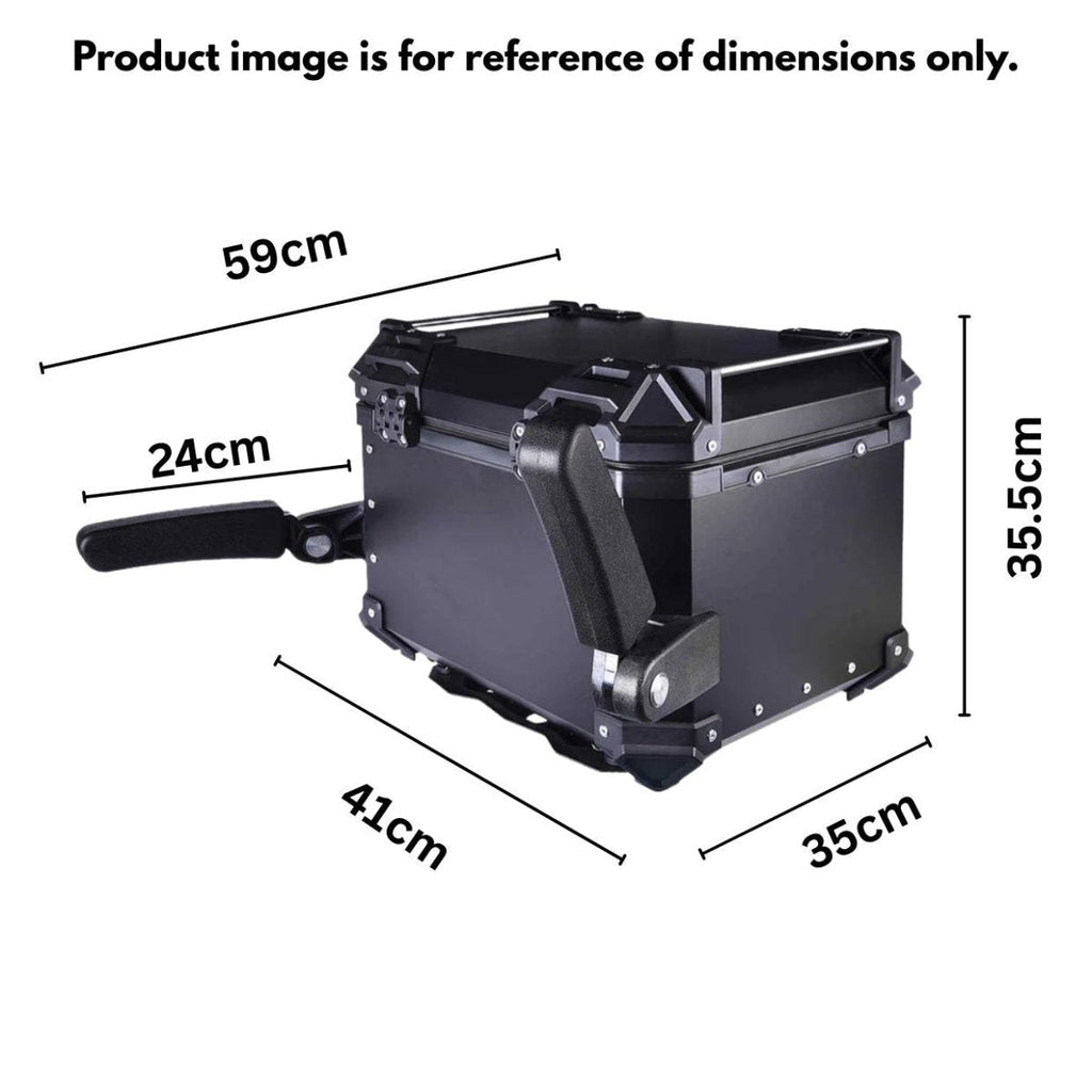 LGP TOP BOX 45L BLACK HAND SUPPORT WITH BACKREST - View 5
