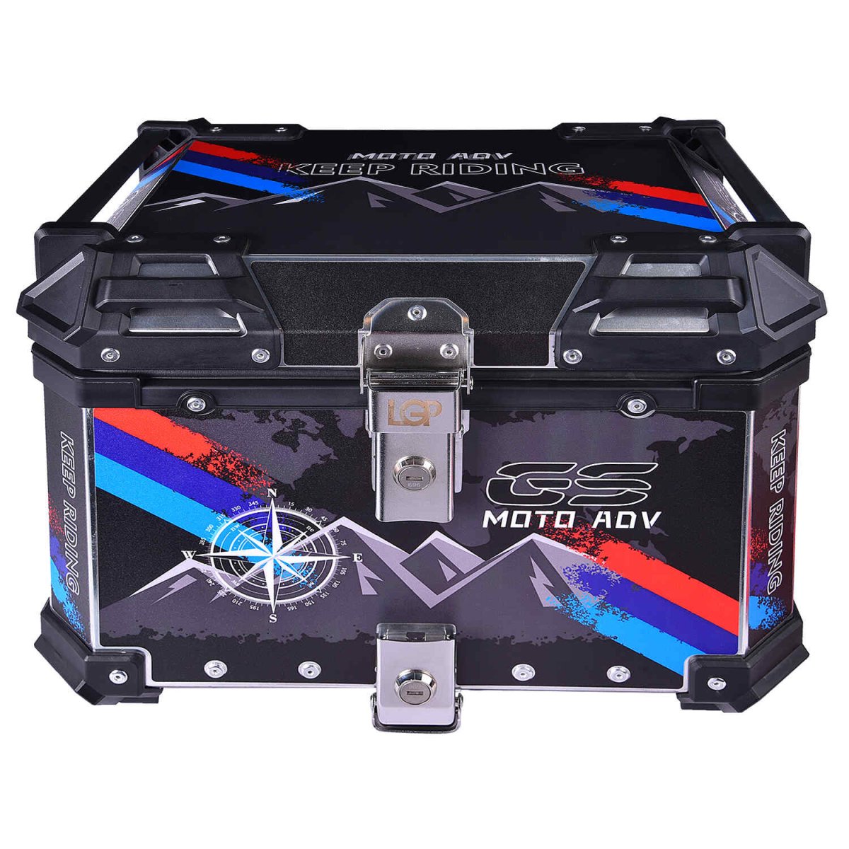 LGP TOP BOX 45L GS MOTO ADV WITH BACKREST