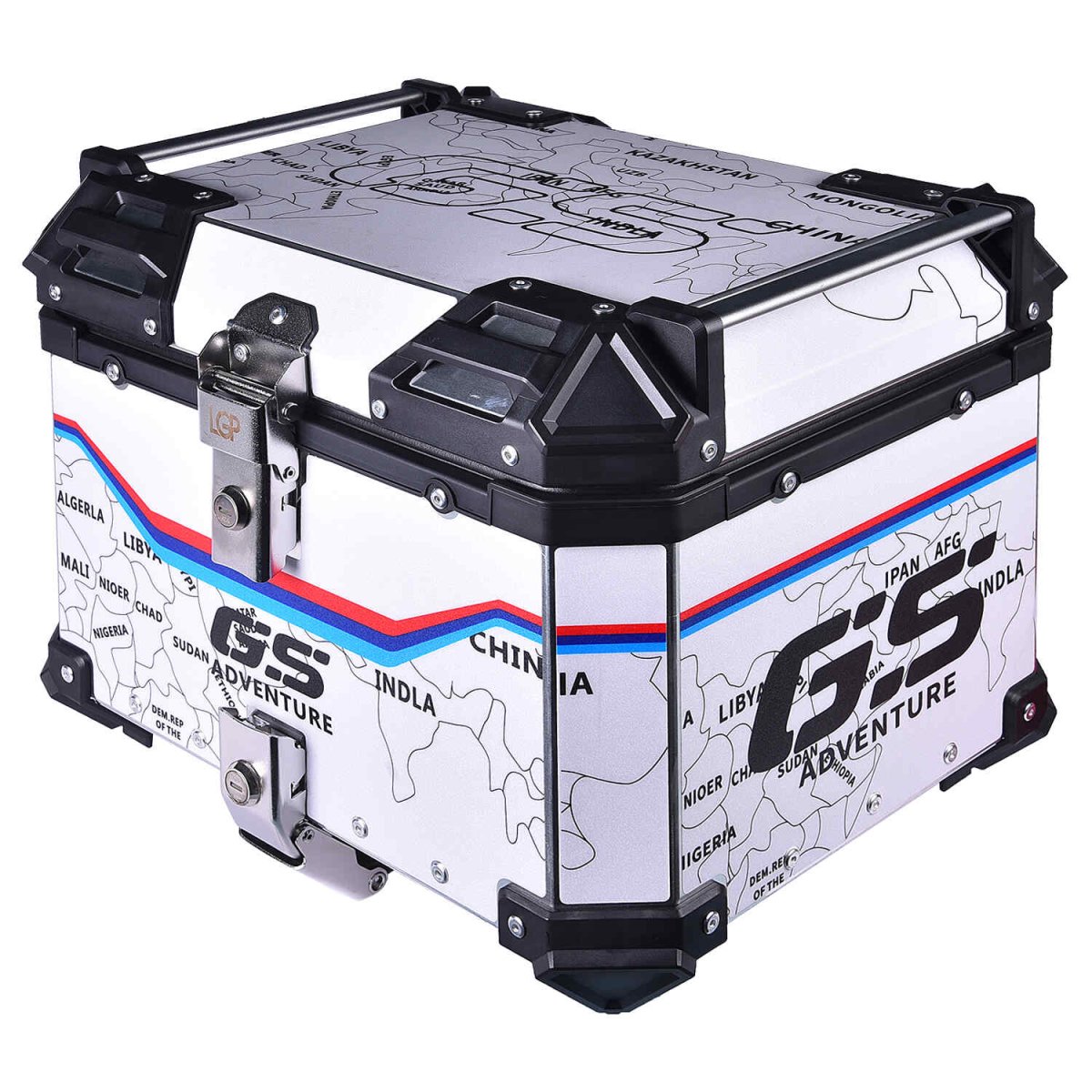 LGP TOP BOX 45L MAP LINE WITH BACKREST