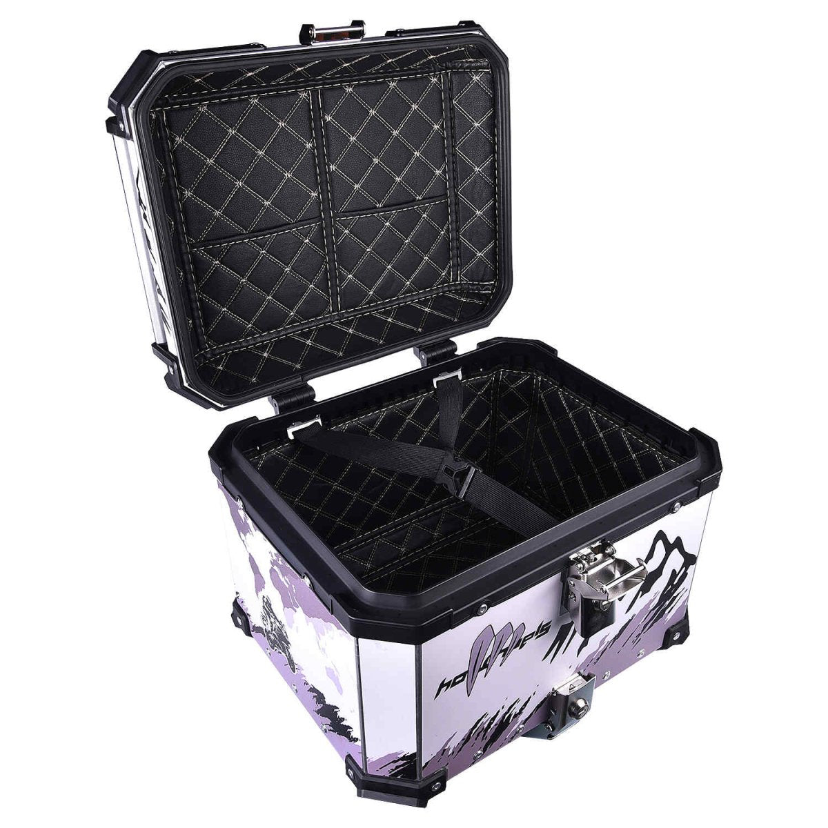 LGP TOP BOX 45L WHITE GRAPHICS WITH BACKREST - View 5