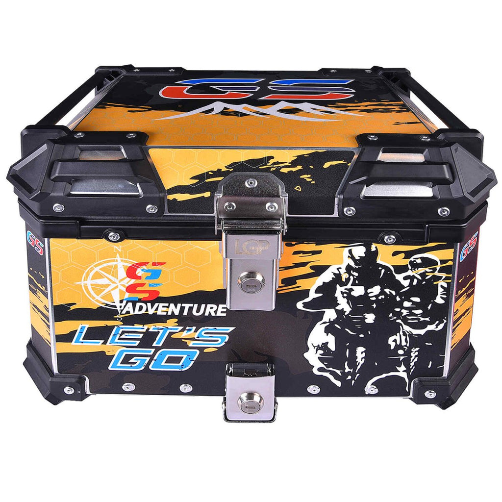 LGP TOP BOX 45L YELLOW GS ADV WITH BACKREST