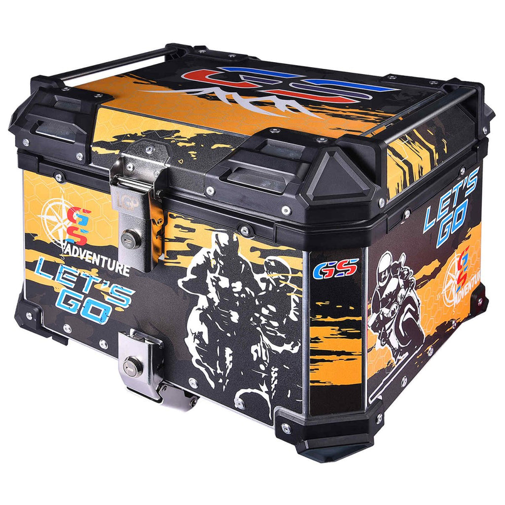 LGP TOP BOX 45L YELLOW GS ADV WITH BACKREST - View 2