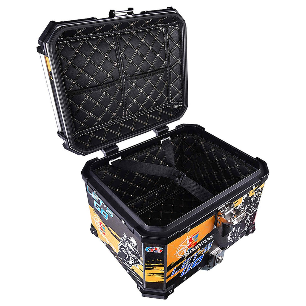 LGP TOP BOX 45L YELLOW GS ADV WITH BACKREST - View 5
