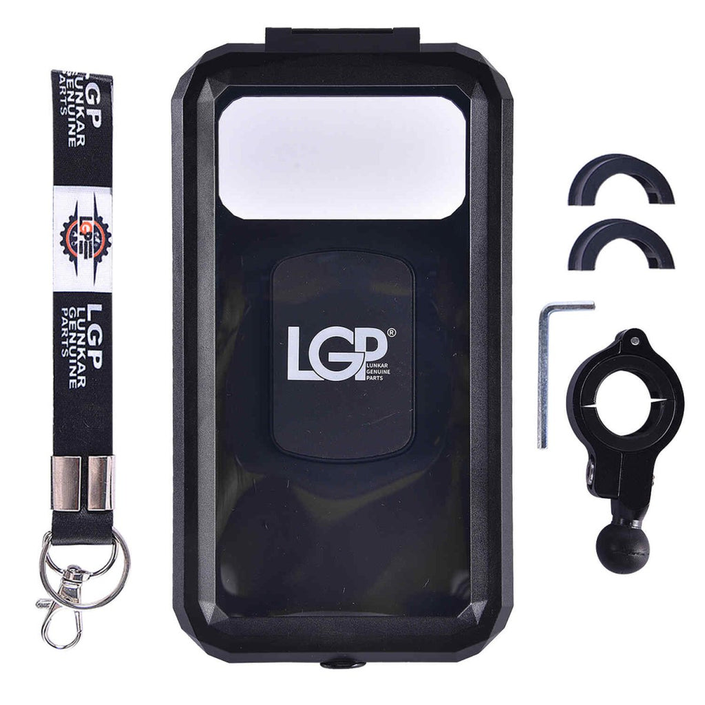 LGP Waterproof Bike Mobile Holder Rainproof Phone Mount with 360° Rotation