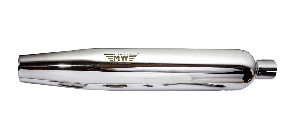 Motowings Performance Magnetor Exhaust (Steel Polish) for Royal Enfield Meteor 350 / Classic 350 Reborn / Standard 350