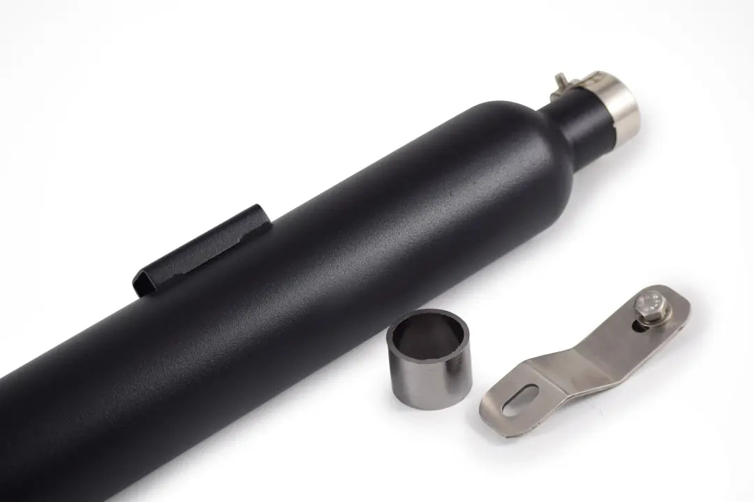 Powerage Slip-On Exhaust for Royal Enfield 350 / 500 – Black Short Type Performance Exhaust - View 2