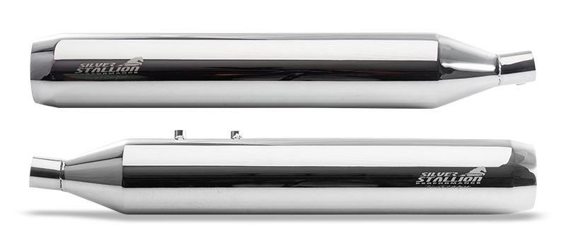 Silver Stallion Longshot Performance Exhaust for Royal Enfield Super Meteor 650 | +2 BHP Power Boost Slip-On Exhaust