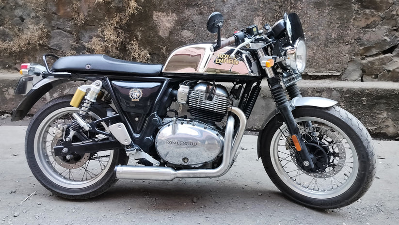 SS Motocorp 2x1 Full System Exhaust with Short Can for Royal Enfield Interceptor 650 / Continental GT 650 | Performance