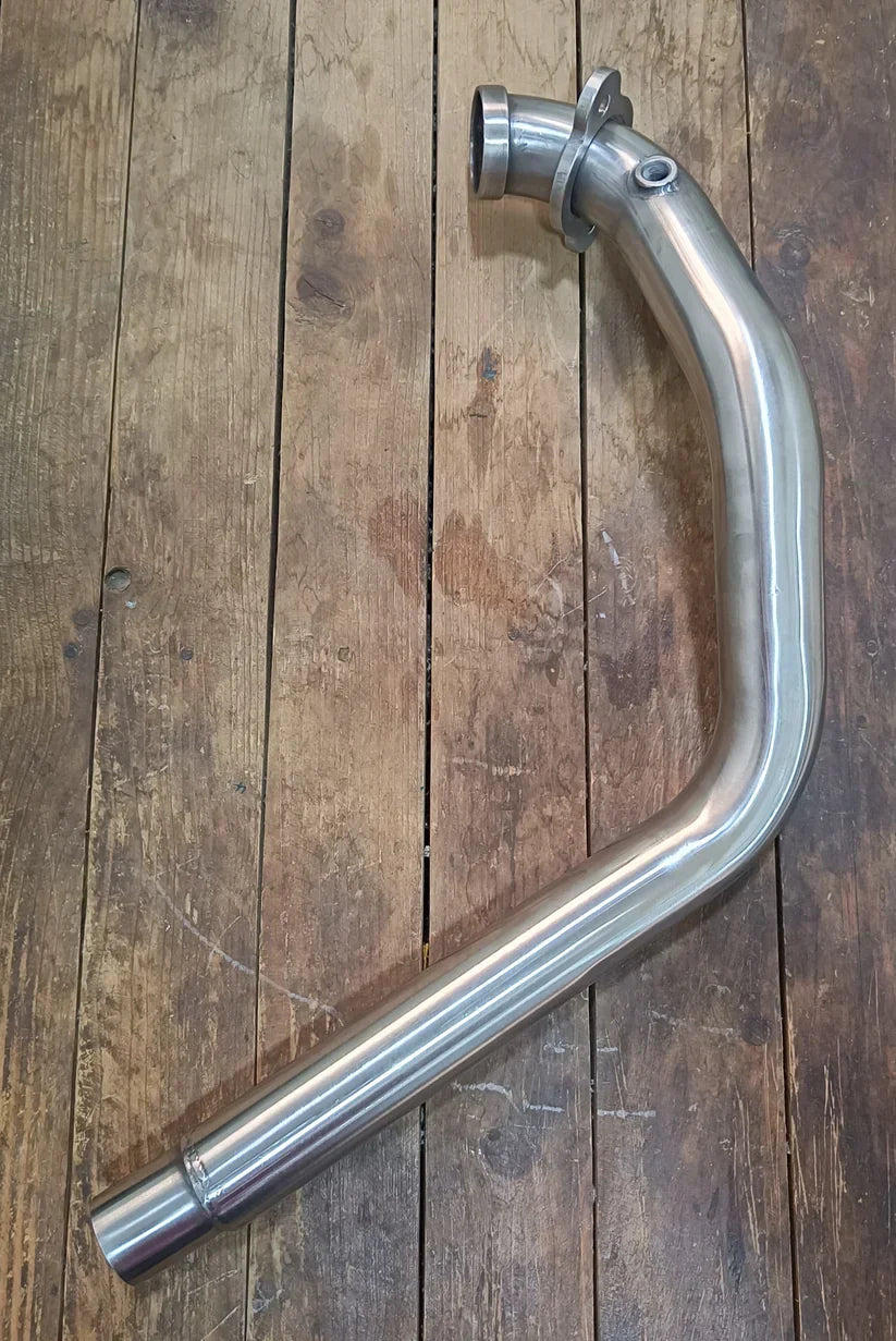 SS Motocorp Free Flow Pre-Cat Delete Header Pipe for Royal Enfield Himalayan 450 | Performance Exhaust Upgrade