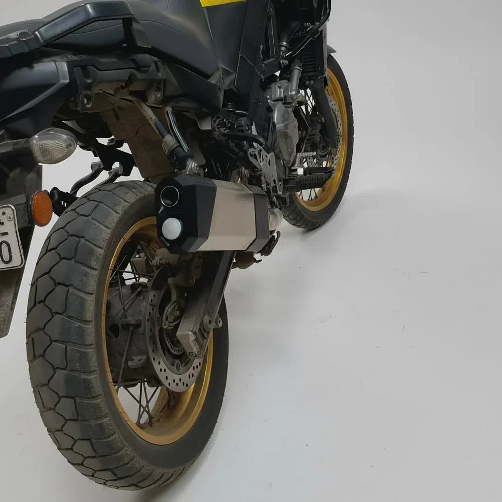Barrel Storm Slip-On Exhaust with Mid Pipe for Suzuki V-Strom 650 | 304 SS Adventure Touring Performance Exhaust (DB Killer