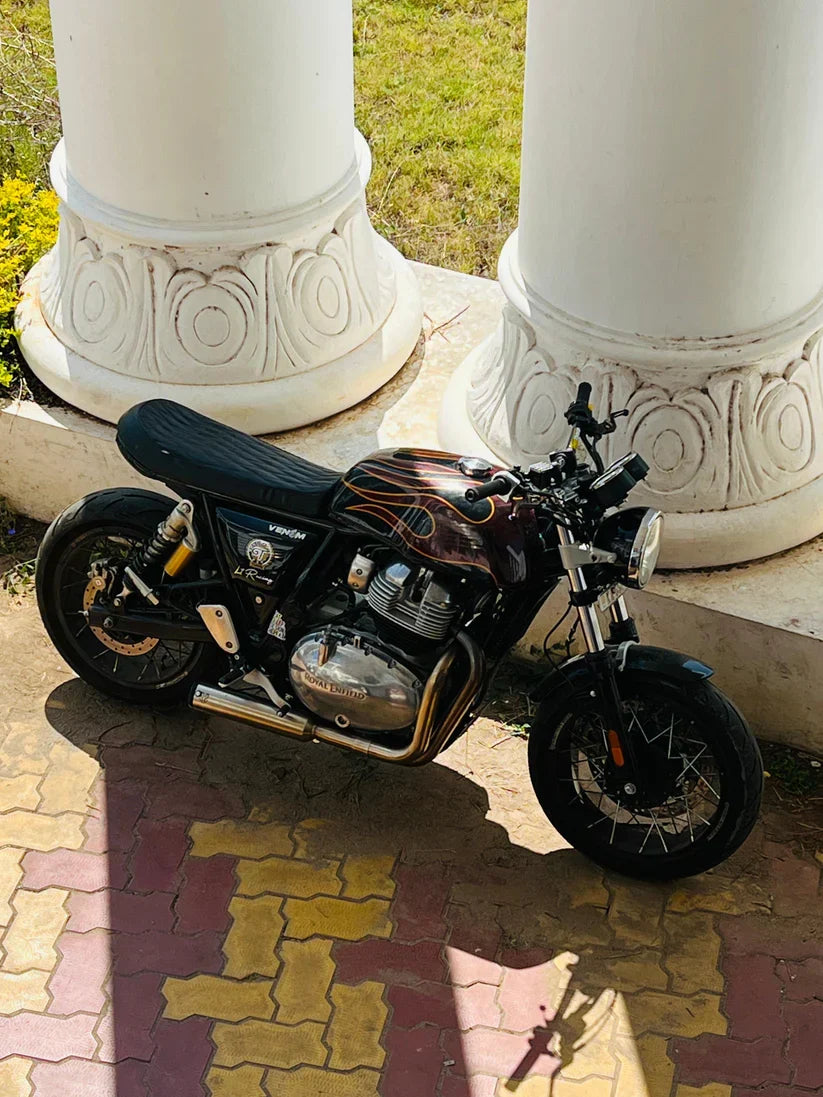 SS Motocorp 2x1 Full System Exhaust with Short Can for Royal Enfield Interceptor 650 / Continental GT 650 | Performance