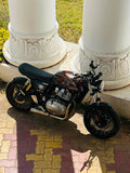 SS Motocorp 2x1 Full System Exhaust with Short Can for Royal Enfield Interceptor 650 / Continental GT 650 | Performance