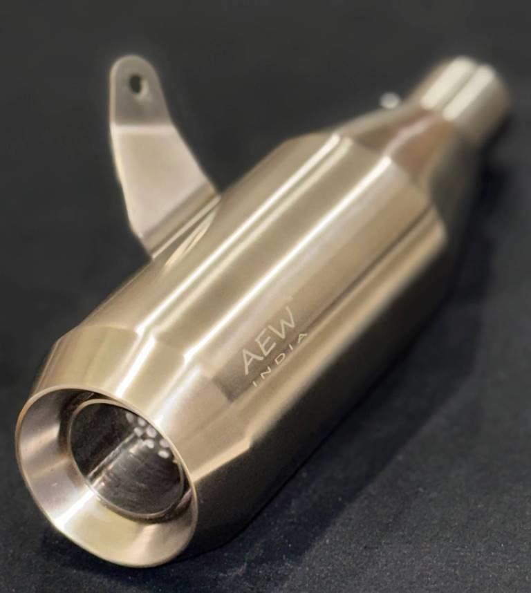 AEW EDGE Slip-On Exhaust for Triumph Speed 400 / Scrambler 400 X (89207) | Stainless Steel Free Flow Performance Silencer
