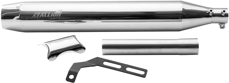 BSA Gold Star 650 Ranger Performance Exhaust | Silver Stallion | +2 BHP Boost | Silver / Black Matte / Brushed