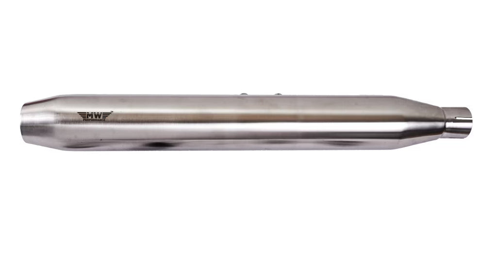 Motowings Performance Exhaust Type 1 Short Barrel Steel Matt for Royal Enfield Classic 350/500 | BS3 BS4 BS6 Compatible