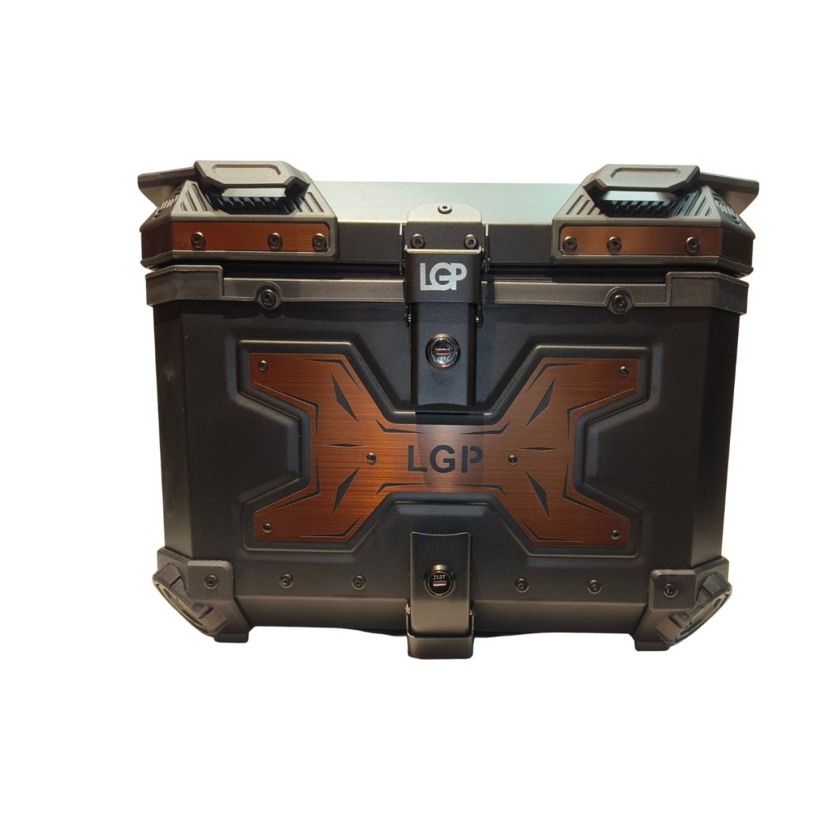TOP BOX 45L BLACK TYPE X COPPER W/REST