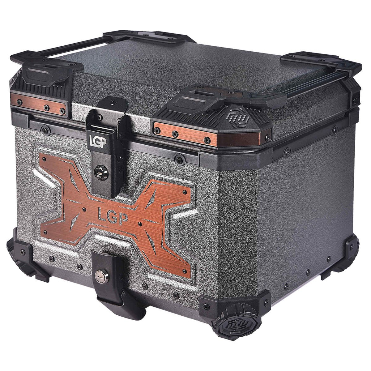 TOP BOX 45L GRAY WRINKLES COPPER W/REST