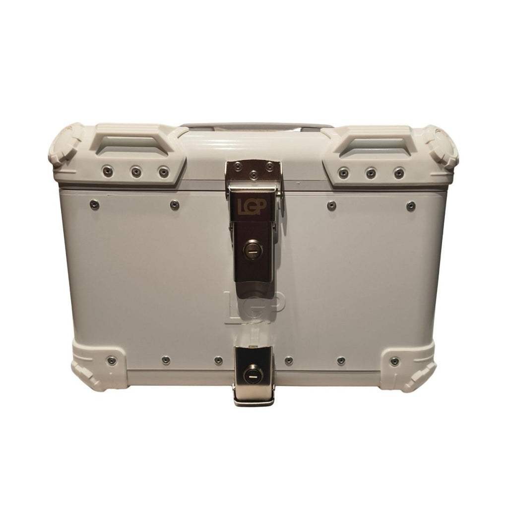 TOP BOX 45L WHITE ROUND CORNER W/REST
