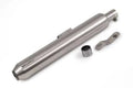 Powerage Slip-On Exhaust for Royal Enfield 350 / 500 – Brushed Steel Short Type Performance Exhaust