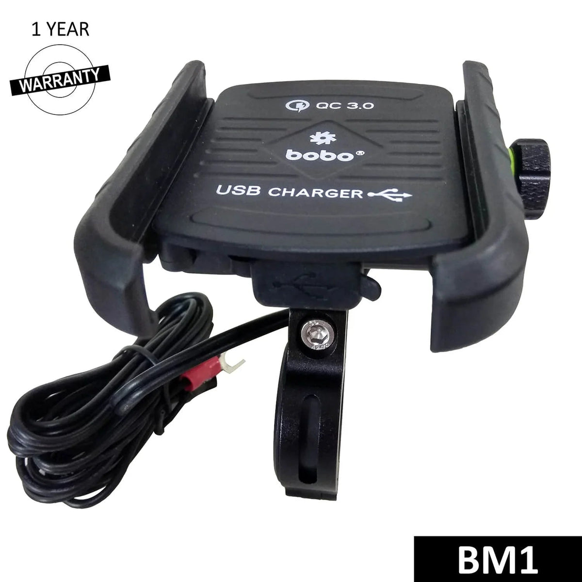 BOBO BM1 Bike Phone Mount with USB 3.0 Fast charger