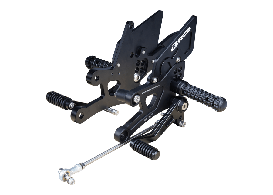 RCB Racing Boy Footrest for Yamaha R15 V3 V4 MT-15 black