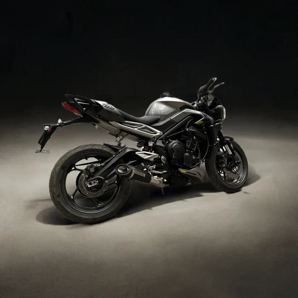 Barrel Outlaw 2.0 Full System Exhaust for Triumph Street Triple 765 (2023–2025) | 304 Stainless Steel Performance Exhaust