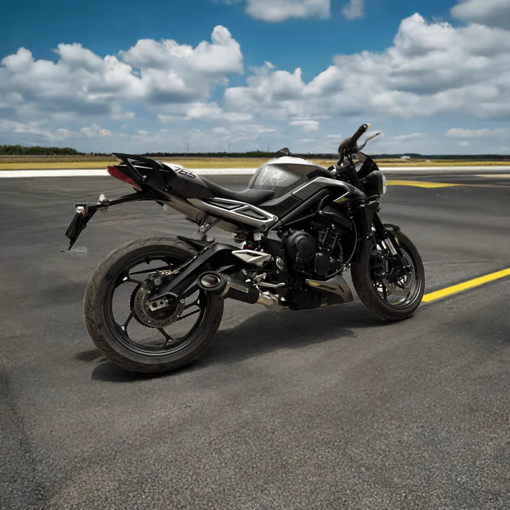 Barrel Outlaw 2.0 Full System Exhaust for Triumph Street Triple 765 (2023–2025) | 304 Stainless Steel Performance Exhaust